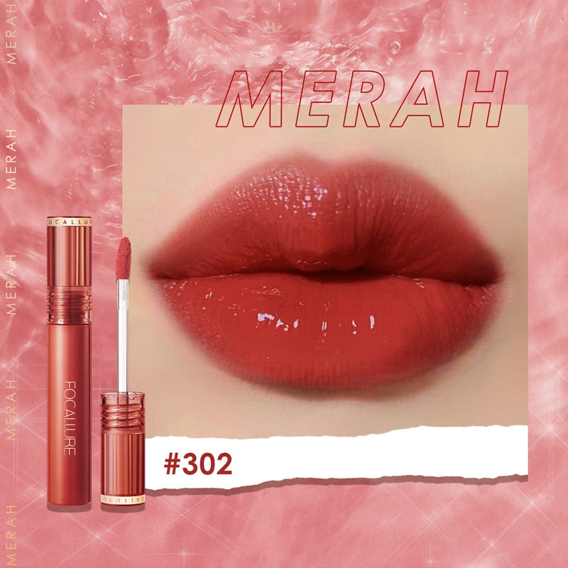 FOCALLURE Shiny Nourish Lipgloss 17 Colors Long-Lasting Glossy Lipstick Waterproof Non-Stick Cup Moisturizing Lip Cosmetic
