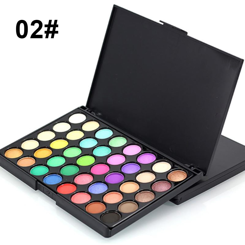 40 Colors Eye Shadow Plate Makeup Pigment Matte Luminous Eyeshadow Waterproof Glitter Shimmer Cosmetic EyeShadow Pallete Make Up