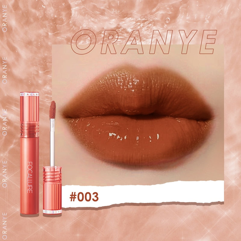 FOCALLURE Shiny Nourish Lipgloss 17 Colors Long-Lasting Glossy Lipstick Waterproof Non-Stick Cup Moisturizing Lip Cosmetic