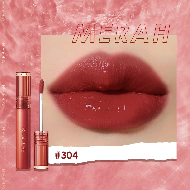 FOCALLURE Shiny Nourish Lipgloss 17 Colors Long-Lasting Glossy Lipstick Waterproof Non-Stick Cup Moisturizing Lip Cosmetic