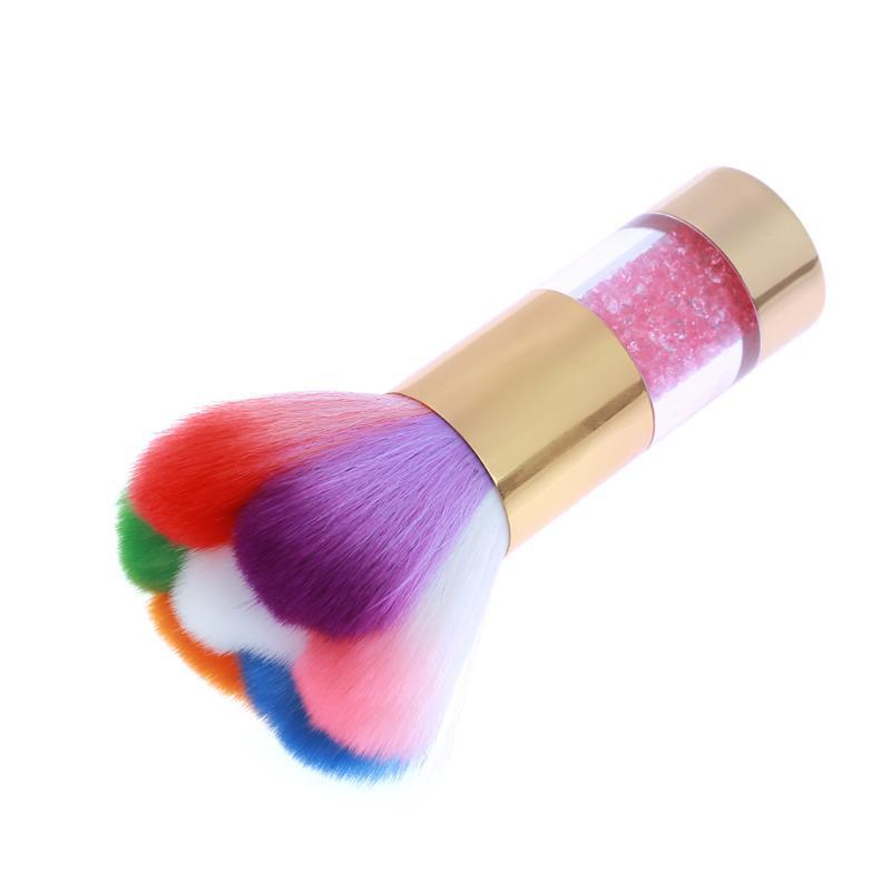 TSZS Popular Round Small Flower Nails Brush Nail Paint Gel Dust Cleaning Brushes Make Up Brush Nail Art Manicure Tool