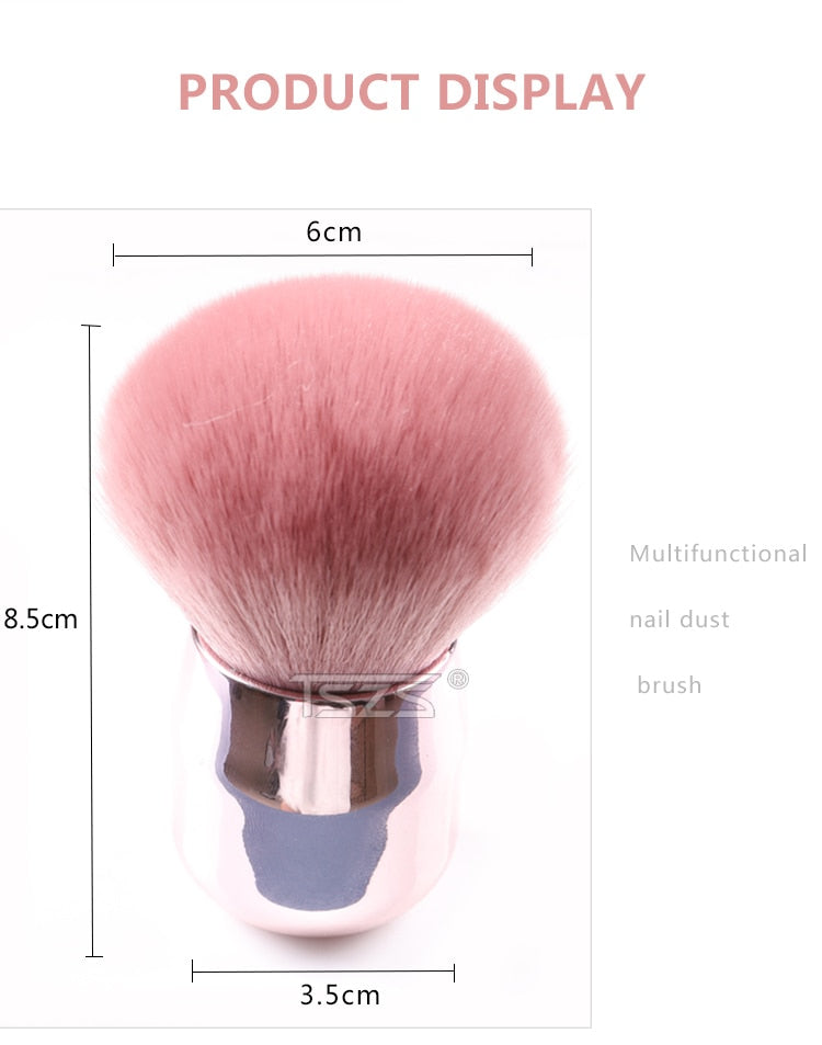 TSZS Popular Round Small Flower Nails Brush Nail Paint Gel Dust Cleaning Brushes Make Up Brush Nail Art Manicure Tool