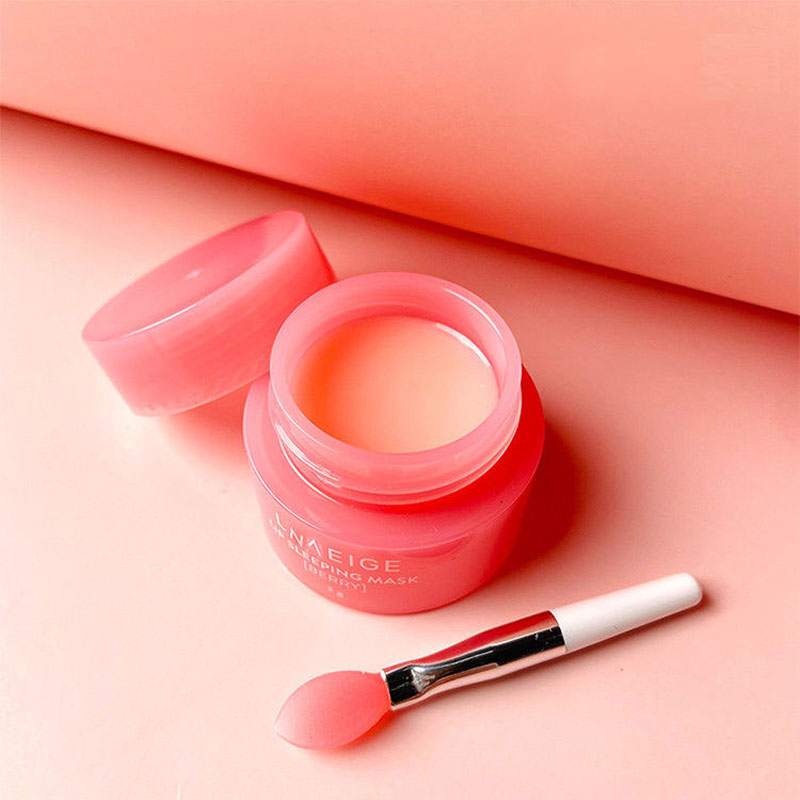 South Korea Lip Mask Lip Sleep Mask Night Sleeping Maintenance Moisturizing Lip Gloss Bleach Cream Lip Balm Strawberry 3g
