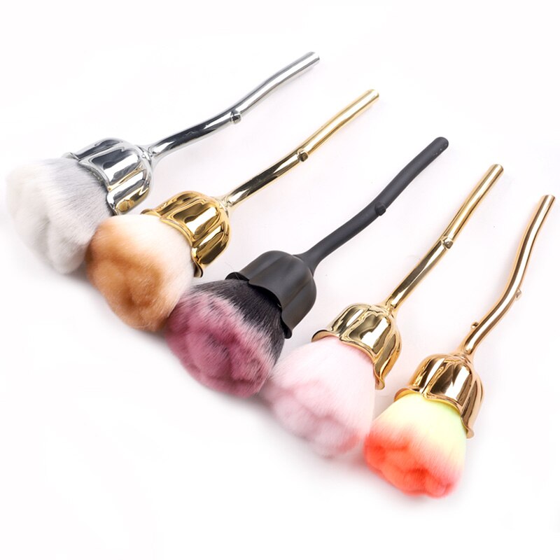 TSZS Popular Round Small Flower Nails Brush Nail Paint Gel Dust Cleaning Brushes Make Up Brush Nail Art Manicure Tool