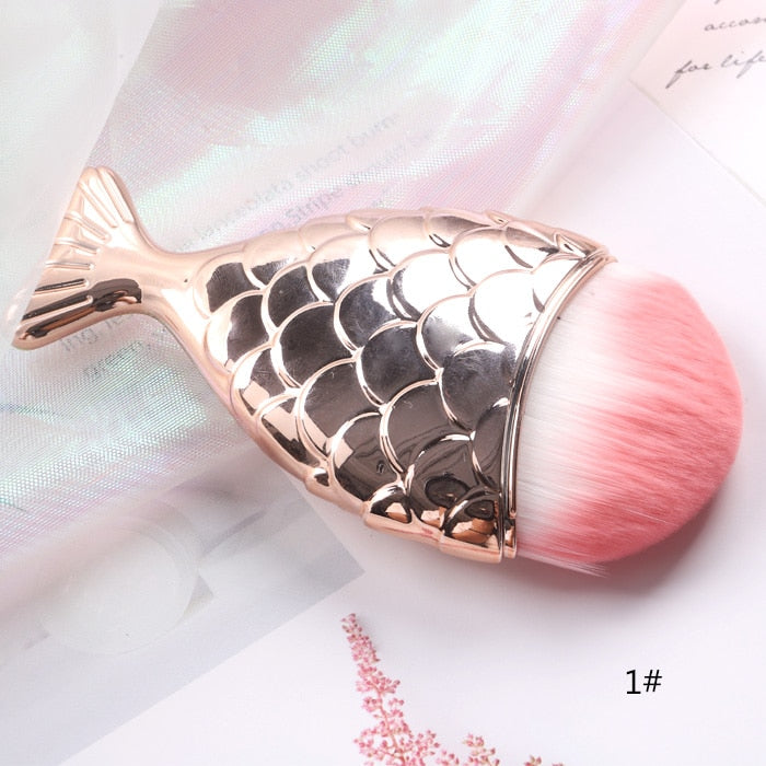 TSZS Popular Round Small Flower Nails Brush Nail Paint Gel Dust Cleaning Brushes Make Up Brush Nail Art Manicure Tool