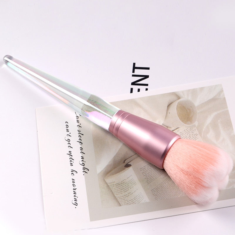 TSZS Popular Round Small Flower Nails Brush Nail Paint Gel Dust Cleaning Brushes Make Up Brush Nail Art Manicure Tool