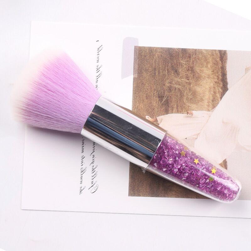 TSZS Popular Round Small Flower Nails Brush Nail Paint Gel Dust Cleaning Brushes Make Up Brush Nail Art Manicure Tool