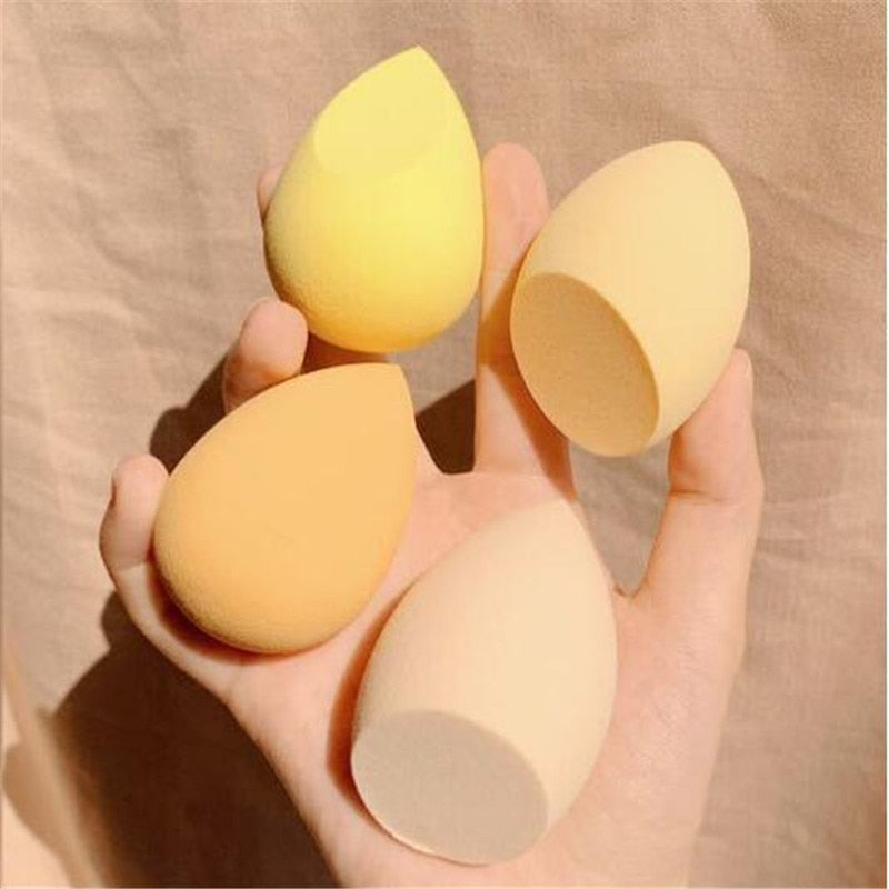 4pcs Makeup Blender Cosmetic Puff Makeup Sponge with Storage Box Foundation Powder Sponge Beauty Tool Women Make Up Accessories