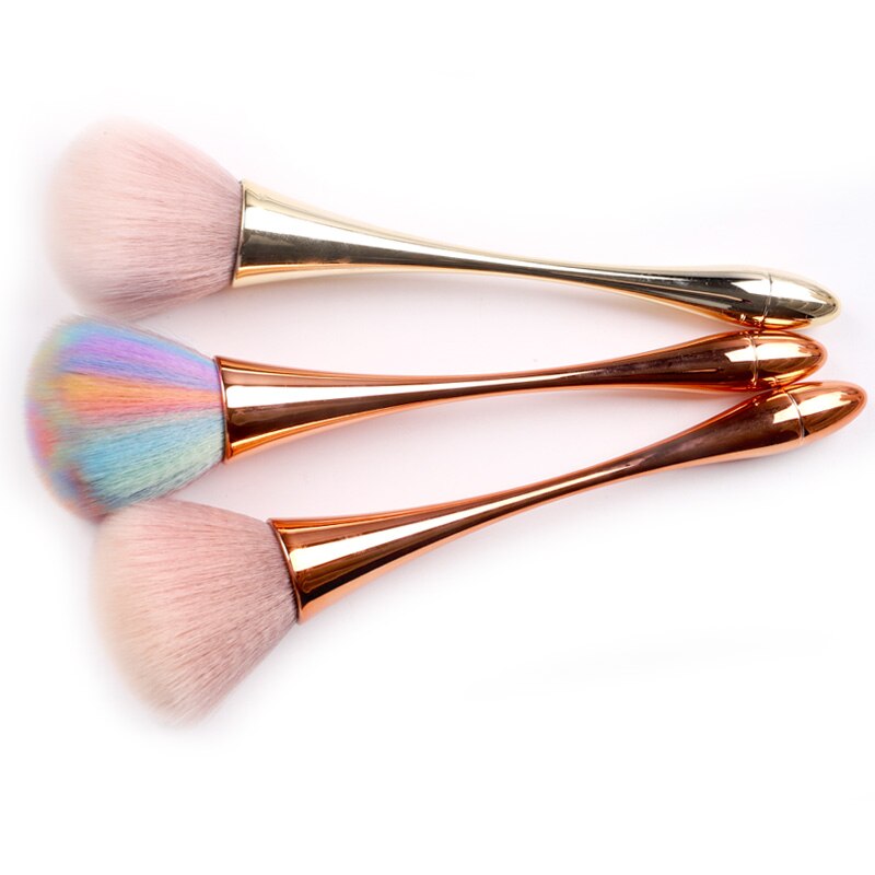 TSZS Popular Round Small Flower Nails Brush Nail Paint Gel Dust Cleaning Brushes Make Up Brush Nail Art Manicure Tool