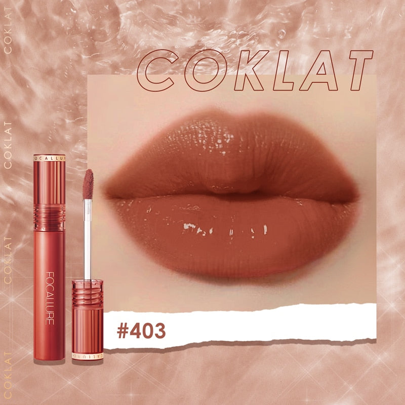 FOCALLURE Shiny Nourish Lipgloss 17 Colors Long-Lasting Glossy Lipstick Waterproof Non-Stick Cup Moisturizing Lip Cosmetic