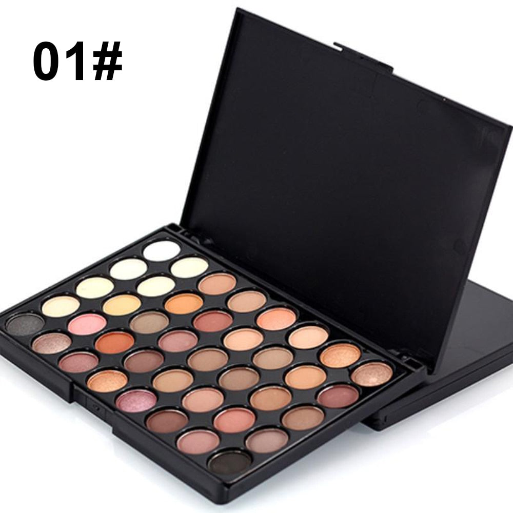 40 Colors Eye Shadow Plate Makeup Pigment Matte Luminous Eyeshadow Waterproof Glitter Shimmer Cosmetic EyeShadow Pallete Make Up