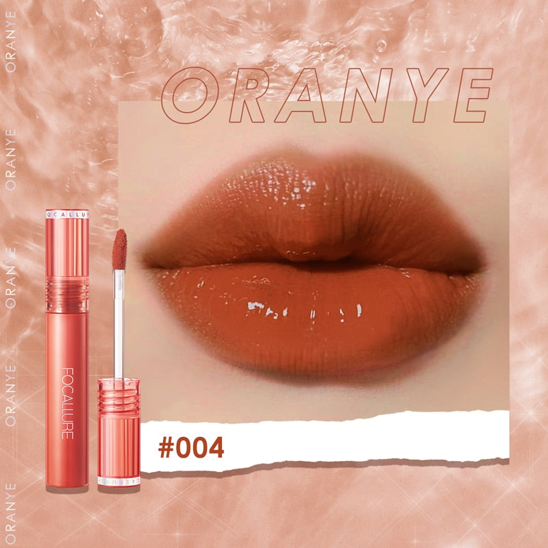 FOCALLURE Shiny Nourish Lipgloss 17 Colors Long-Lasting Glossy Lipstick Waterproof Non-Stick Cup Moisturizing Lip Cosmetic
