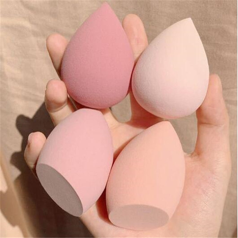 4pcs Makeup Blender Cosmetic Puff Makeup Sponge with Storage Box Foundation Powder Sponge Beauty Tool Women Make Up Accessories
