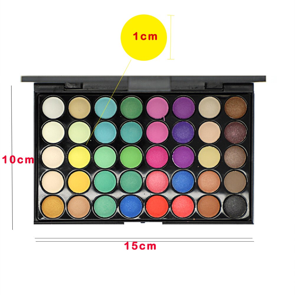 40 Colors Eye Shadow Plate Makeup Pigment Matte Luminous Eyeshadow Waterproof Glitter Shimmer Cosmetic EyeShadow Pallete Make Up