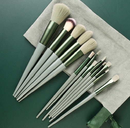 XJING 13pc Makeup Brushes Set Make Up Concealer Blush Cosmetic Powder Brush Eyeshadow Highlighter Foundation Brushes Beauty Tool