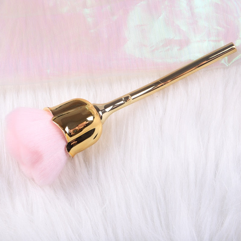 TSZS Popular Round Small Flower Nails Brush Nail Paint Gel Dust Cleaning Brushes Make Up Brush Nail Art Manicure Tool